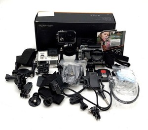 Apeman 4K & ccbetter 1080P Action Camera Lot + 128GB SD Card 20 Piece Bundle