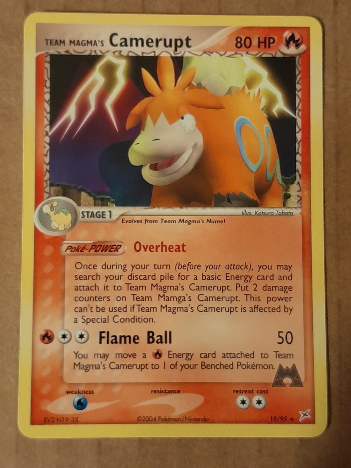 Pokemon Team Magma's Camerupt 19/95 Team Magma Team Aqua NM See Pictures