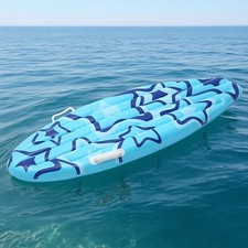 Blue Inflatable Surfboard Beach Luau Party Decor Pool Float 1pc