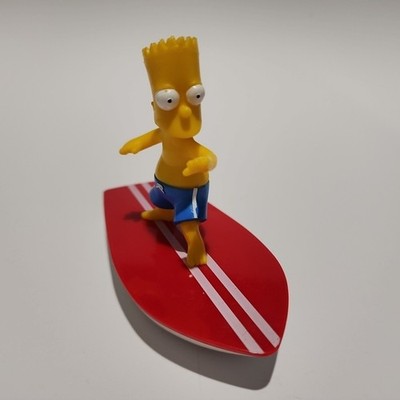 The Simpsons promo beach pool collectable figure toy bart surf