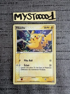 Carte Pokémon Pikachu 60/106 Reverse Stamped Blox Ex Émeraude Français Occasion - Photo 1/4