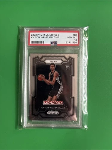 2023-24 Panini Prizm Monopoly - Victor Wembanyama #81 (RC) PSA 10