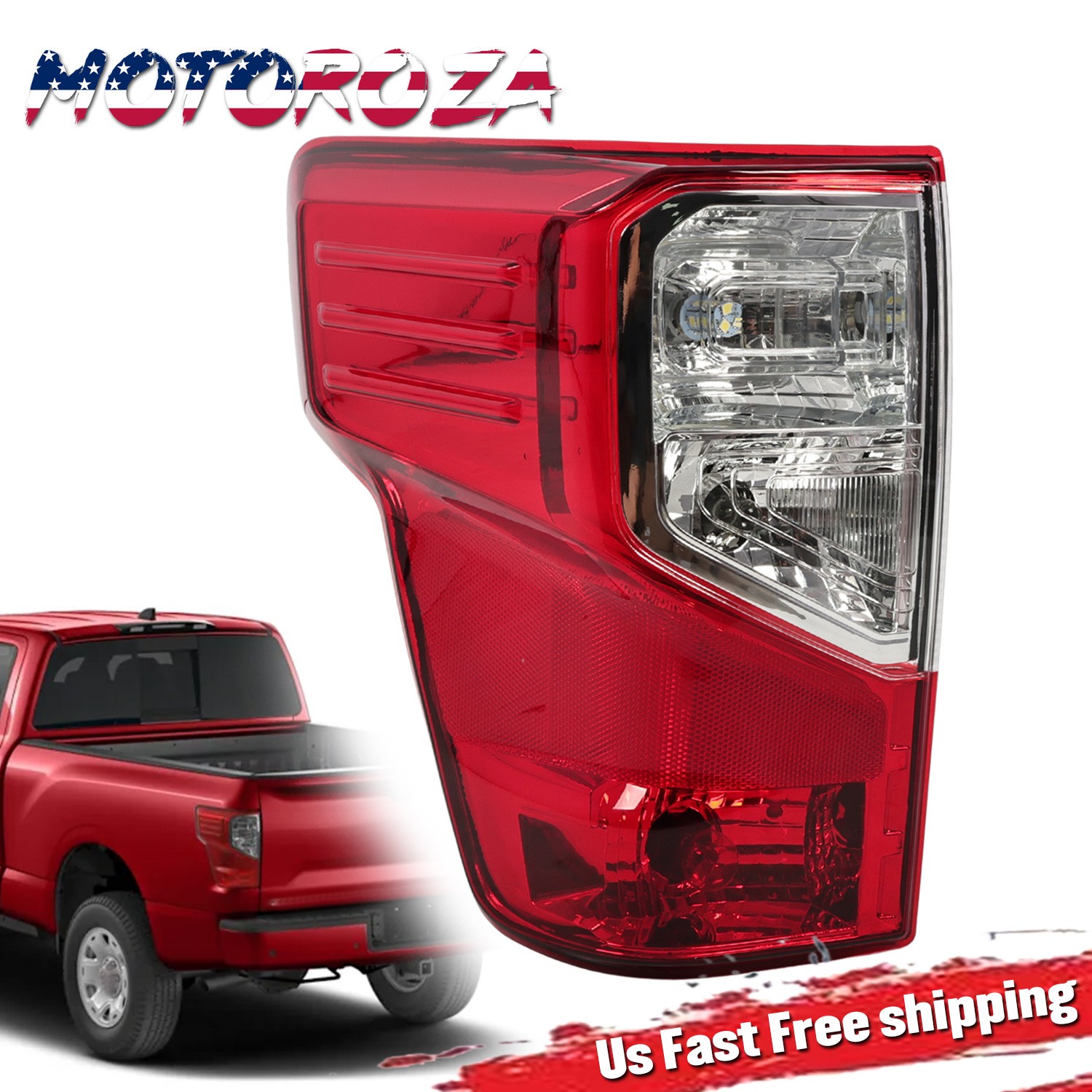 Rear Tail Light Assembly Left LH Driver For Nissan Titan XD Platinum SL SV 16-23