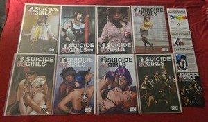 IDW Suicide Girls Book Lot With SDCC Promo Cards