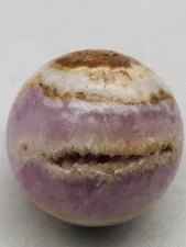 Pink Aragonite Crystal Sphere Polished Natural Mineral Ball For Healing Wisdom