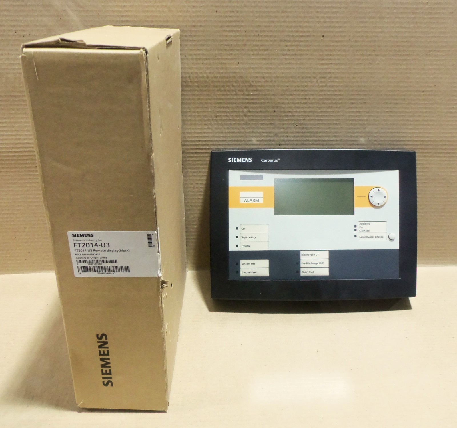 NEW SIEMENS FT2014-U3 REMOTE LED DISPLAY TERMINAL 101082412 CERBERUS FIRE ALARM