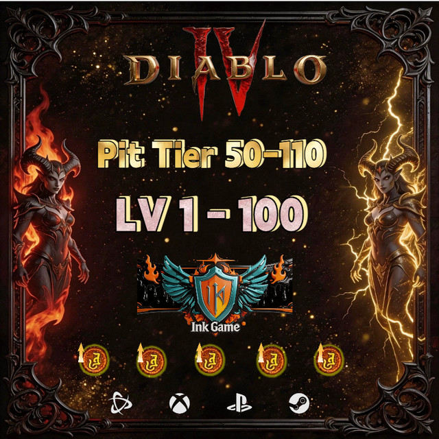 DIABLO 4 Season 12  ✨ PIT RUN for Glyph XP  10-30 Runs🔥