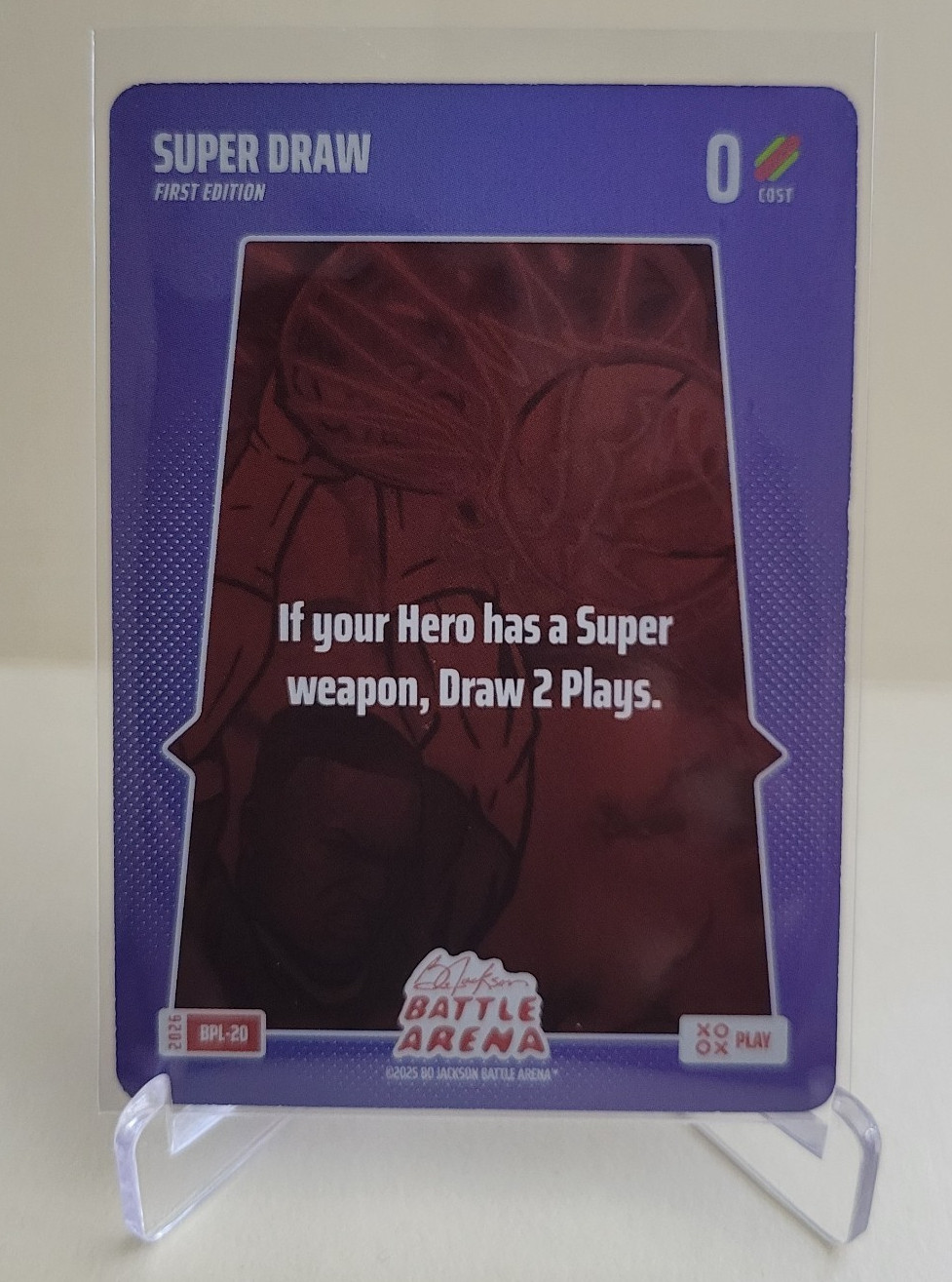 2026 BO JACKSON BATTLE ARENA SUPER DRAW PLAY CARD FOIL SP BPL-20