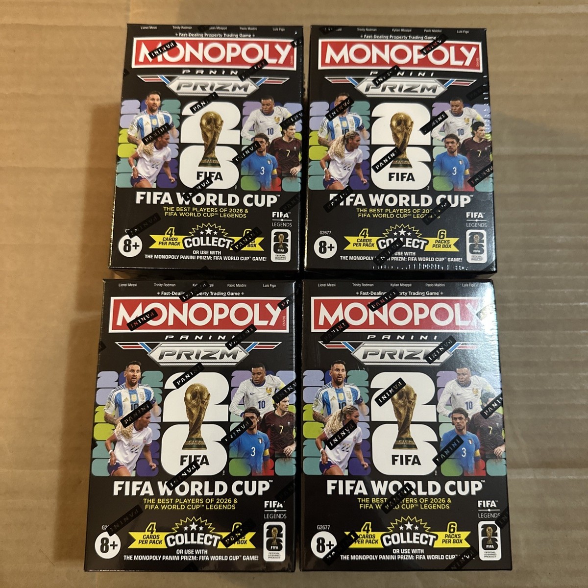 2026 Panini Prizm Monopoly FIFA World Cup Blaster Boxes Factory