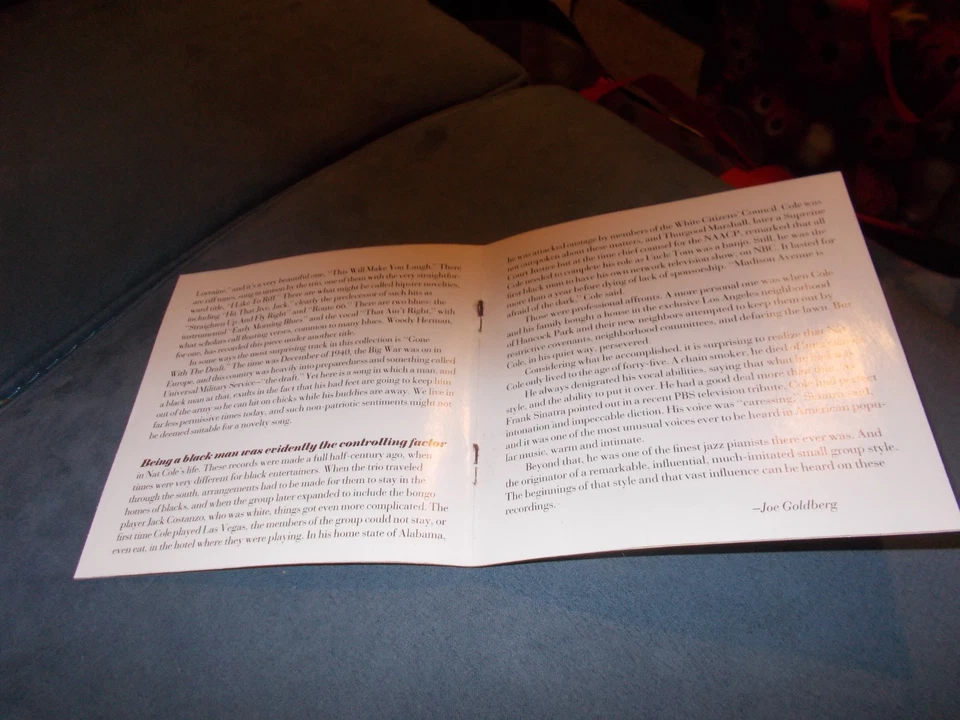 NAT KING COLE TRIO--HIT THAT JIVE JACK--1990 CD ALBUM --DECCA MCA RECORDS INC. - Image 4 of 4