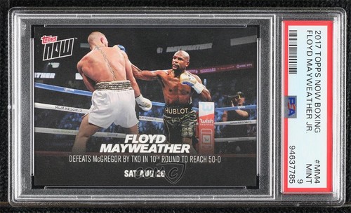 2017 Topps Now Mayweather/McGregor Floyd Mayweather Jr #MM4 Rookie RC 0w0