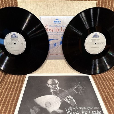 J.S. Bach Werke für Laute Narciso Yepes 2 LP Box Set Archiv Produktion 1973