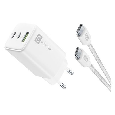 Cellular Line Ladegerät MULTIPOWER 65W GaN Weiß