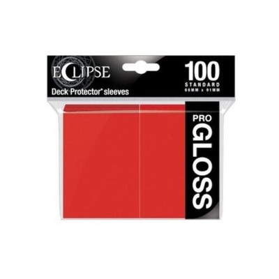 Ultra Pro E-15604 Eclipse Gloss - Custodia standard (confezione da 100), colore: Rosso mela