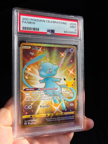 2021 Pokemon Celebrations 025 Mew FULL ART MINT 9 PSA88248559 Authentic Graded