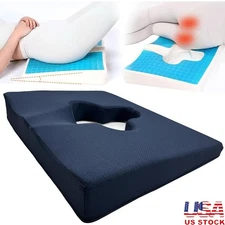 Memory Foam Seat Cushion Pressure Relief Coccyx Support Wheelchair Office Chair