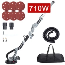 710W Electric Drywall Sander Variable Speed 800-1700RPM With LED Light
