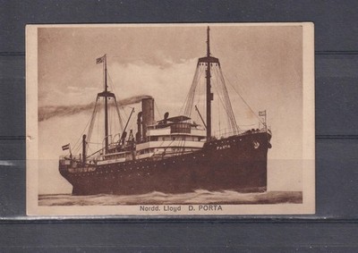 GERMAN SHIP '' PORTA '', N.D.L.. c1910 ppc., unused,