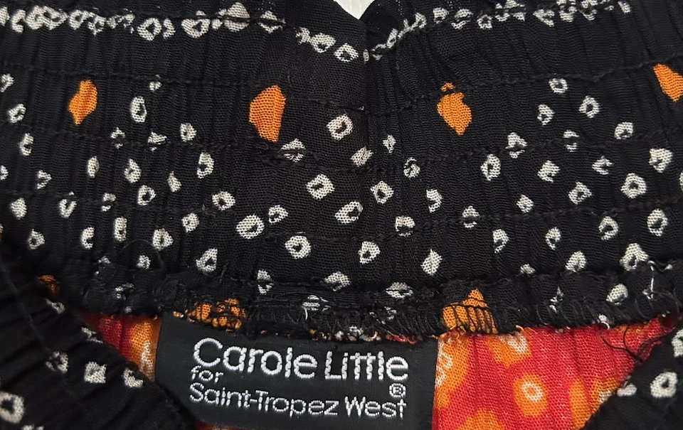 Vintage Carole Little Saint Tropez Top & Skirt Set Womens Small Colorful Boho - Image 3 of 4