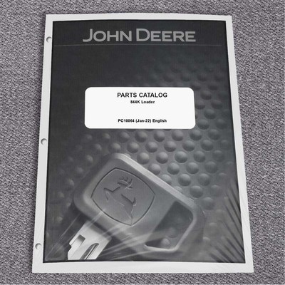 John Deere 844K Loader Parts Catalog Manual - PC10064