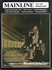 Mainline Modeler Apr 87 D&H Erie Chessie GP40 Thurmond Depot Auto Rack Unloader