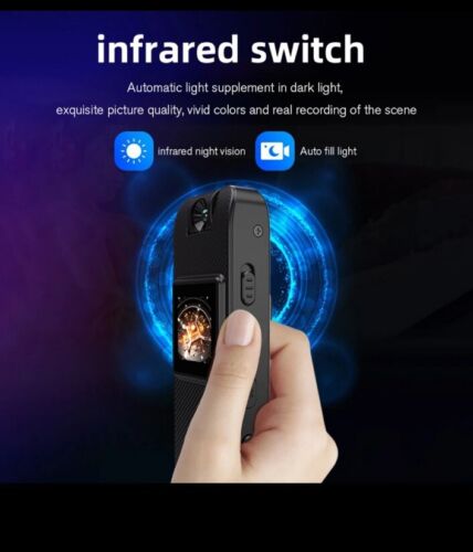 Action Spion Mini Infrarot Kamera HD 1080 180° Nachtsicht Sport Business Bodycam - Bild 3 von 13