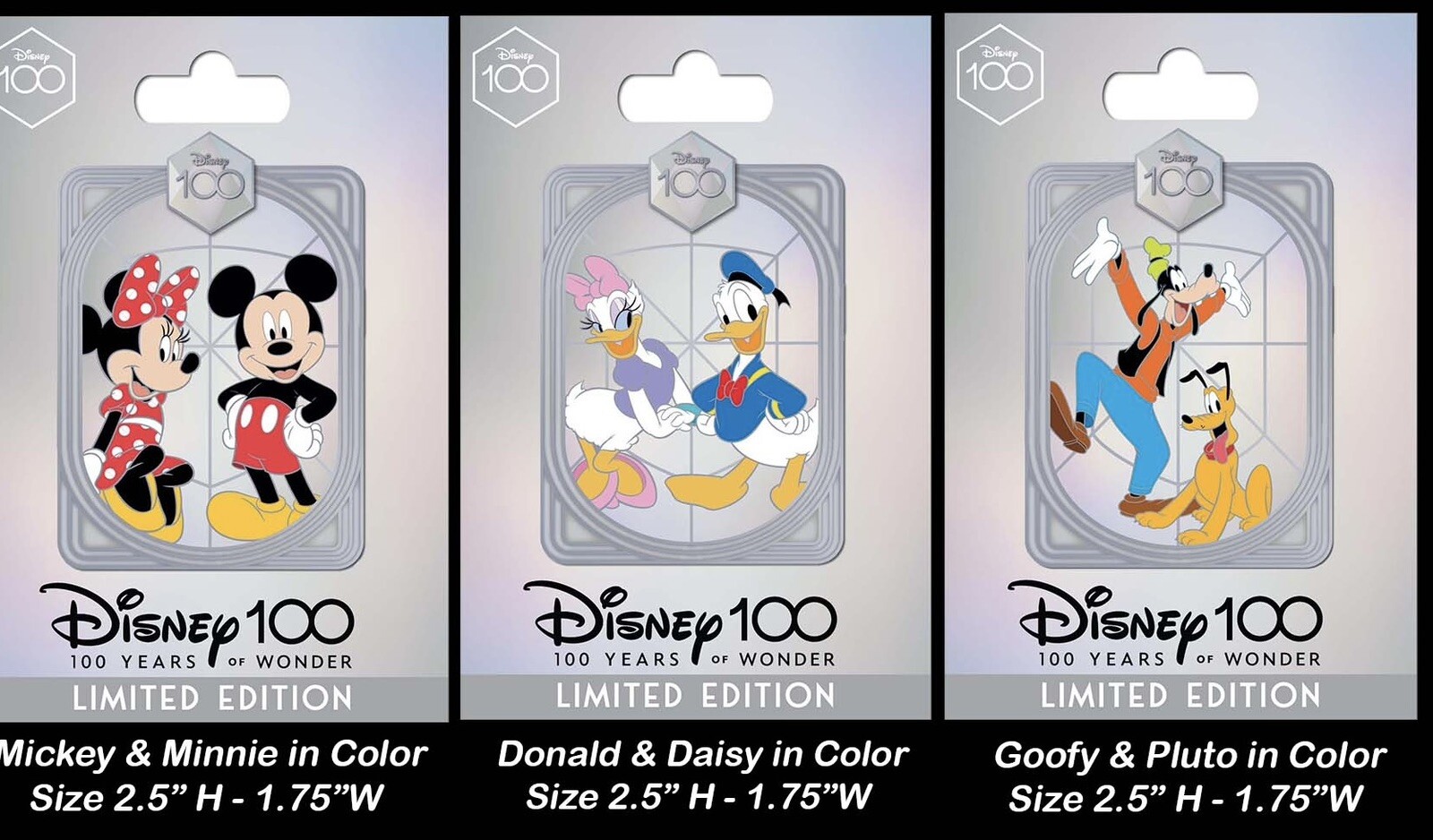 Disney DEC Mickey mouse Minnie Donald daisy pluto goofy 100 Years LE 400 Pin