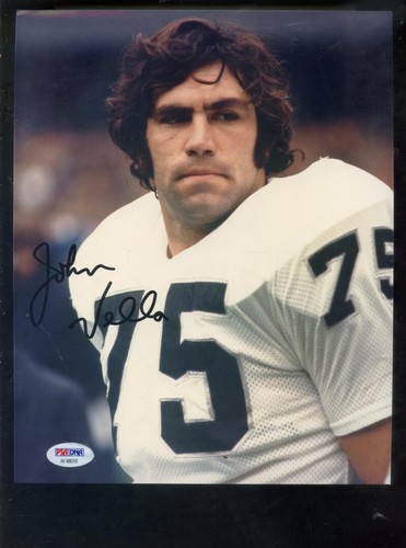 John Vella Oakland Raiders 8x10 Foto signed Autogramm Auto PSA/DNA Football NFL
