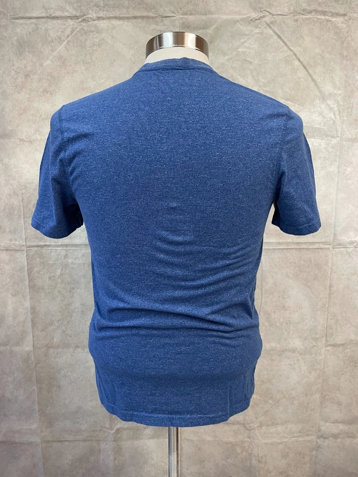 Camiseta Copper & Oak Supply Co Azul Moteado Manga Corta Cuello Redondo Talla S Foto 3 de 4