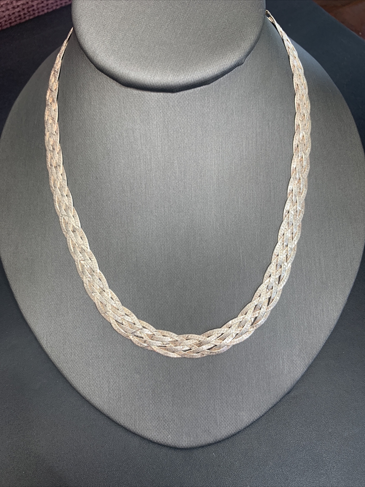 16", 10mm Italy Solid  Sterling silver necklace, … - image 2