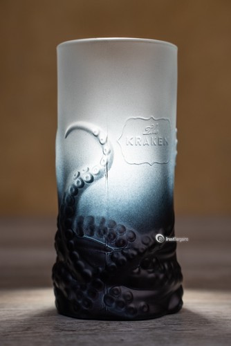 2022 The KRAKEN Solid Glass HIGHBALL RUM SPIRIT GLASS Limited Edition Tentacled - Picture 4 of 9