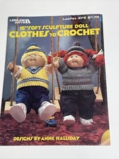 Leisure Arts 16" Soft Sculpture Doll Clothes Leaflet 379 Crochet Pattern