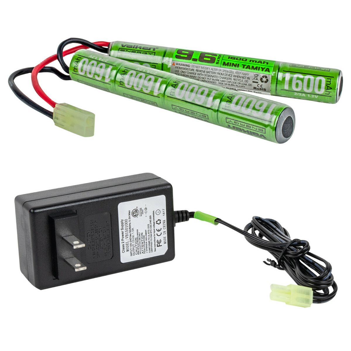  Valken Energy Airsoft Hobby Battery Kit Nunchuck 9.6v NiMH 