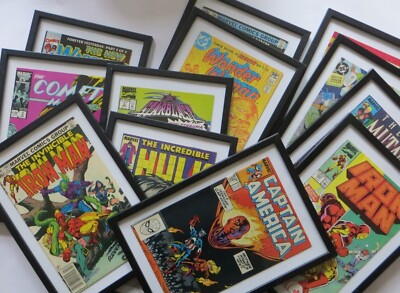 Ideal Gifts DC MARVEL Framed Vintage Full Comics -Read/Display - MULTIBUY DEALS