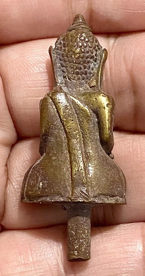 Amuleto de Buda tailandês antigo Phra Yod Tong Ayuthaya bondade talismã K007 - Imagem 4 de 4