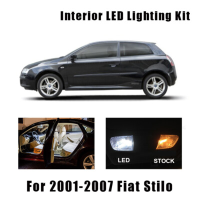 14pcs Canbus Car LED Lamp Interior Map Dome Lights Kit For Fiat Stilo 2001-2007 