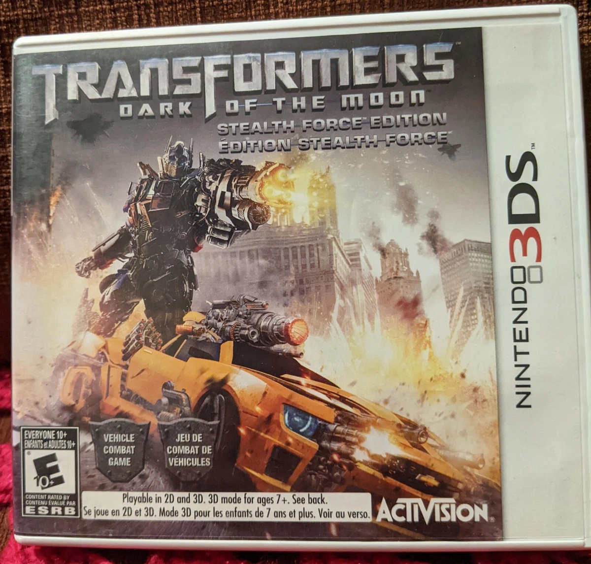 Transformers dark of the moon stealth force sale edition 3ds