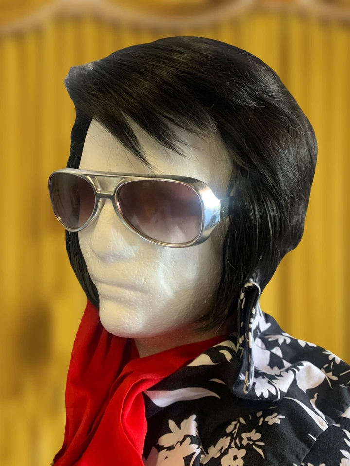 Peluca elvis con patillas laterales - “Cabello Cabello 75-77” ETA - ¡LEER LA DESCRIPCIÓN! Foto 4 de 4