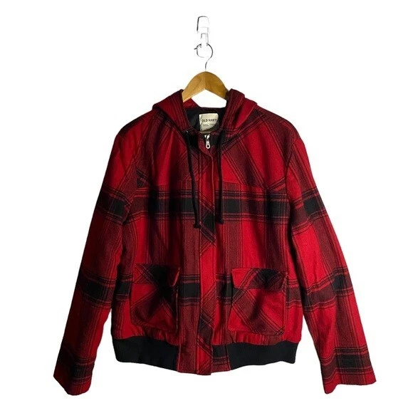 Buffalo plaid jacket old clearance navy