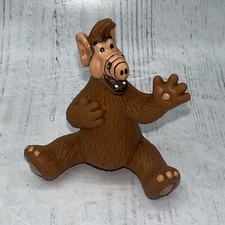 Vintage Alf 1988 Soft PVC Toy Figure Russ Alien Production Sitting w/ Hand Up