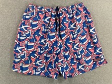 Vineyard Vines Lined Swim Trunks Men's Large Blue/Pink