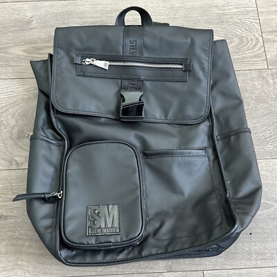 Steve Madden Black Backpack - Zipper Adjustable Straps NWOT