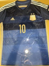 Autographed 2014 Argentina Jersey. Including Messi 