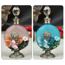 30ml Angel Flower Perfume Bottle Empty Refillable Glass Essential Oil Container