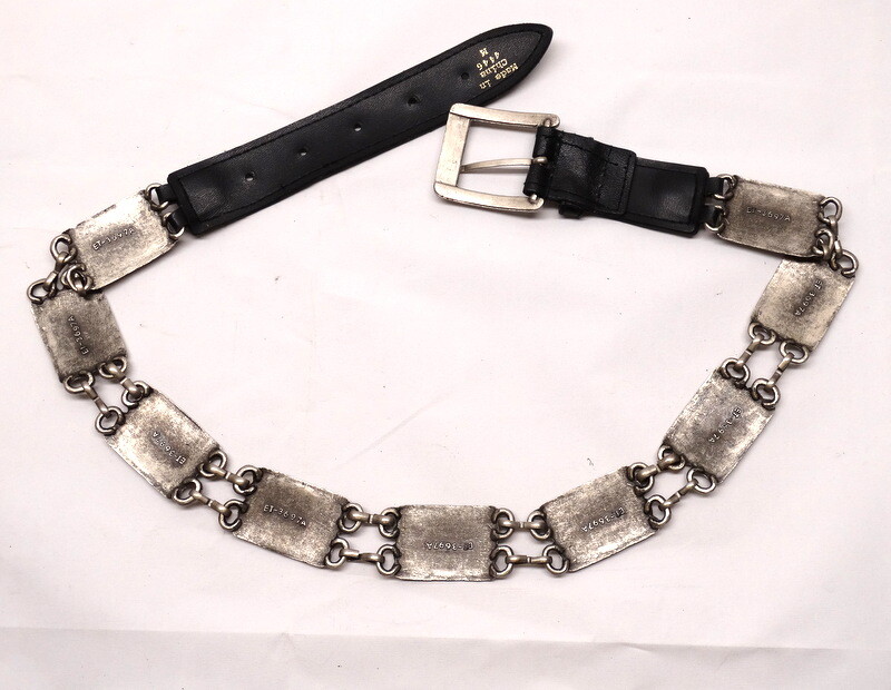 Vintage CONCHO Rectangular Links Stamped ET-3697A Flower Vintage CONCHO Rectangular Links Stamped ET-3697A Flower