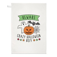Beware VerrüCkte Halloween Jungen Geschirrtuch SpüLlappen Geist KüRbis Scary Son