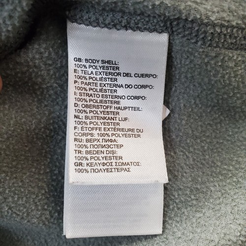 The North Face Sweater Youth Size XL Gray Fleece Long Sleeve Mock Neck 1/4 Zip - Picture 6 of 7