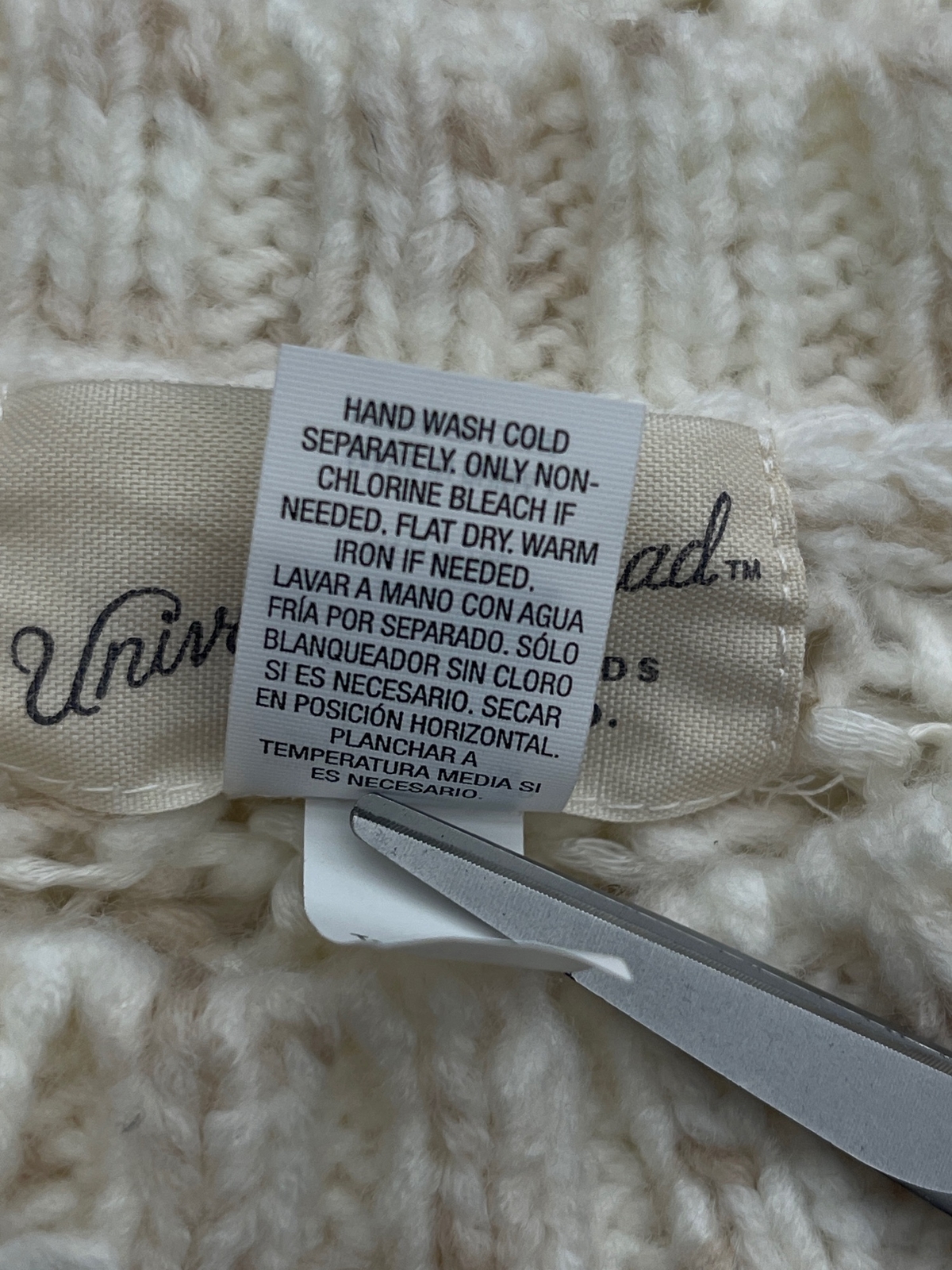 Universal Thread Women Cream Chunky Fringe Sweate… - image 9