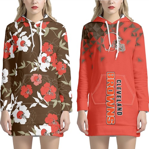 Cleveland Browns Women Hoodie Dress 
