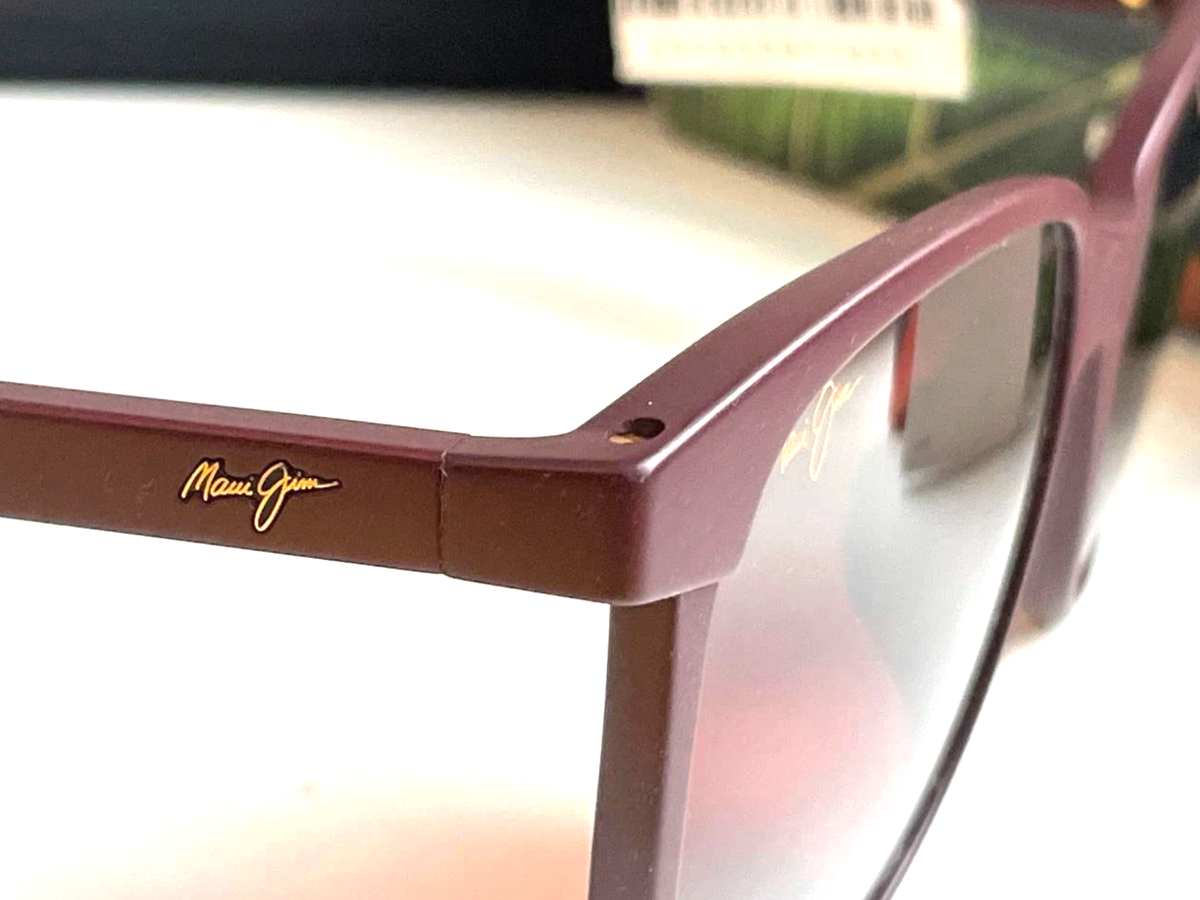 New MAUI JIM Sunglasses 'ILIKEA AF R650-04 Burgundy Frames Rose